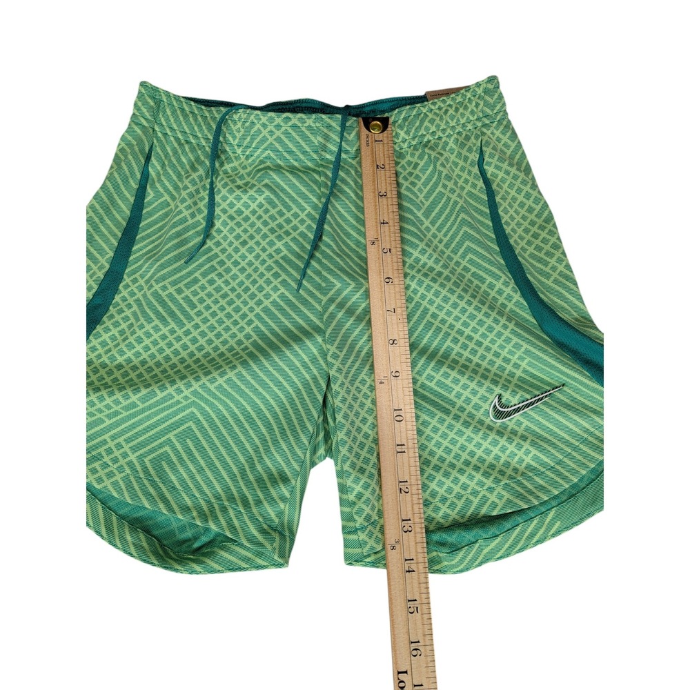 Nike Womens Dri-FIT Soccer Shorts Green Geometric Pattern DV2867-370 XS New - Picture 7 of 8